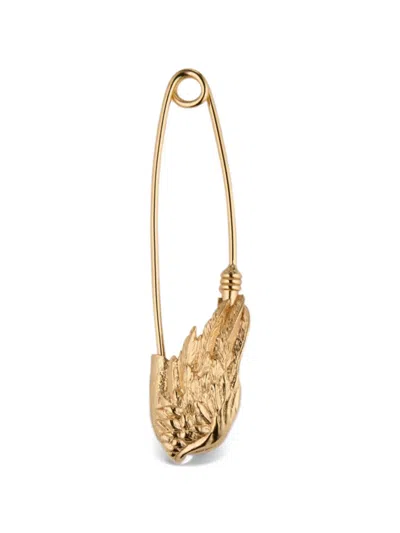 Emanuele Bicocchi Ala Safety-pin Brooch In Gold