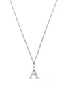 Emanuele Bicocchi Alphabet Pendant A Sterling Silver Necklace In Silver