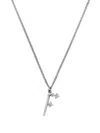 Emanuele Bicocchi Alphabet Pendant Necklace In Silver