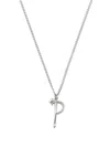 Emanuele Bicocchi Alphabet Pendant Necklace In Silver