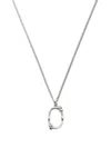 Emanuele Bicocchi Alphabet Pendant Necklace In Silver