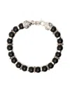 Emanuele Bicocchi Armband Mit Arabesque-perlen In Black