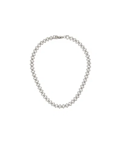 Emanuele Bicocchi Arabesque Chain Necklace In Gray