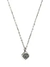 Emanuele Bicocchi Arabesque Dice Pendant Necklace In Silver