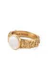 Emanuele Bicocchi Arabesque Engraved Chevalier Ring In Gold