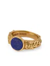 Emanuele Bicocchi Arabesque Engraved Chevalier Ring In Gold