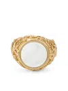 Emanuele Bicocchi Arabesque Engraved Sovereign Ring In Gold