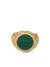 Emanuele Bicocchi Arabesque Engraved Sovereign Ring In Gold