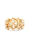 Emanuele Bicocchi Arabesque Gold-plated Chain Ring In Gold