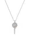 Emanuele Bicocchi Arabesque Key-pendant Necklace In Silver