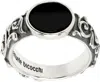 Emanuele Bicocchi Arabesque Engraved Chevalier Ring In Metallic