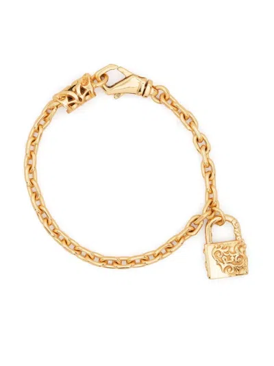 Emanuele Bicocchi Armband Mit Arabesque-schloss In Gold