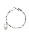 Emanuele Bicocchi Kettenarmband Mit Arabesque-schloss In Silver