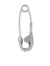 Emanuele Bicocchi Small Safety Pin Earring In Metallic