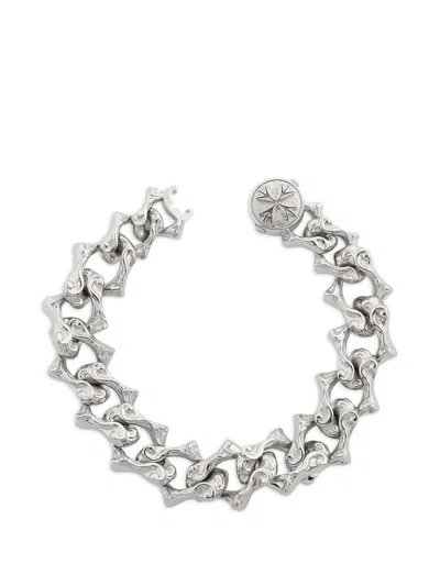 Emanuele Bicocchi Arabesque Sharp Chain Bracelet In Metallic