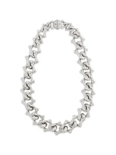 Emanuele Bicocchi Arabesque Sharp Chain Necklace In Metallic