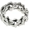 Emanuele Bicocchi Arabesque Sharp Link Ring In Silver