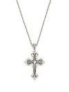 Emanuele Bicocchi Avelli Cross-pendant Necklace In Silver