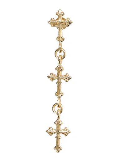 Emanuele Bicocchi Avelli Multi- Cross Single Earring In Gold