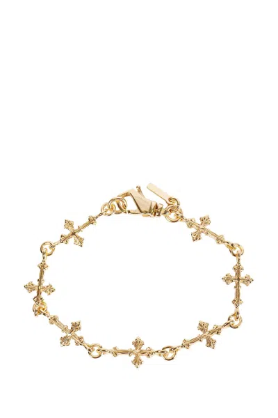 Emanuele Bicocchi Avelli Multi Cross Bracelet In Gray