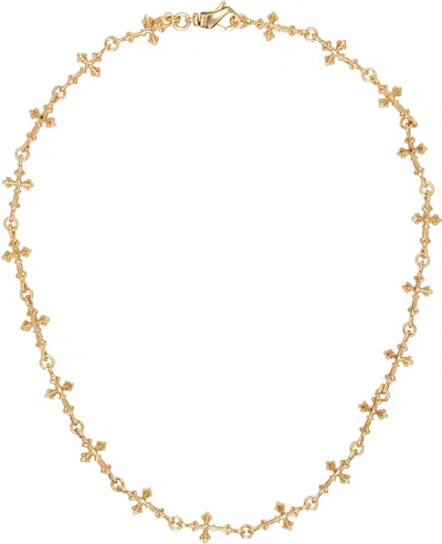 Emanuele Bicocchi Avelli Multi-cross Necklace In Gold