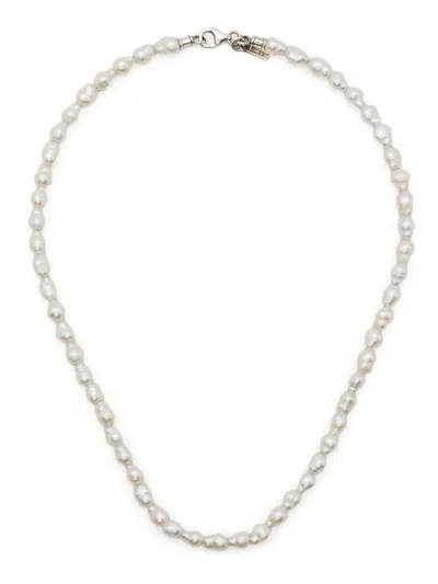 Emanuele Bicocchi Baroque-pearl Necklace In White