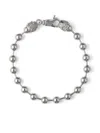 Emanuele Bicocchi Beaded Chain Bracelet In Silver