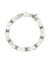Emanuele Bicocchi Beaded Chain Bracelet In White