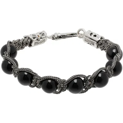 Emanuele Bicocchi Beads Bracelet In Black
