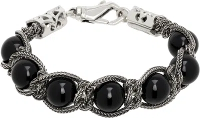 Emanuele Bicocchi Beads Bracelet In Silver