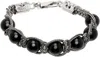 Emanuele Bicocchi Black & Silver Beads Bracelet In Silver