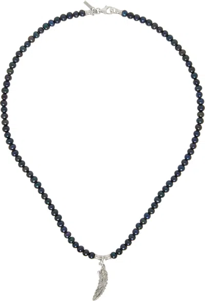 Emanuele Bicocchi Black Piuma Pearl Necklace