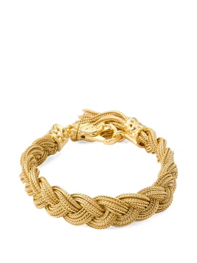 Emanuele Bicocchi Braided Bracelet In Gold