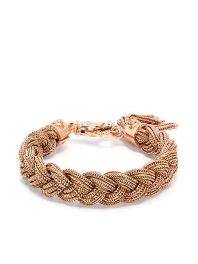 Emanuele Bicocchi Braided-chain Design Bracelet In Pink