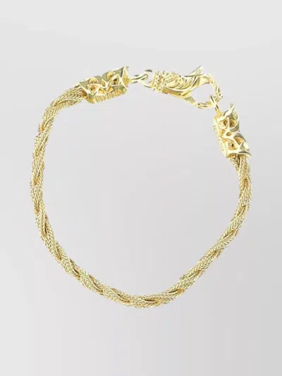 Emanuele Bicocchi Braided Chain Link Bracelet In Gold