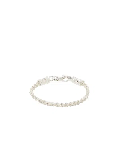 Emanuele Bicocchi Braided Foxtail Necklace In White