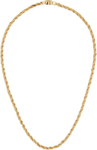 Emanuele Bicocchi Braided Necklace In Gold