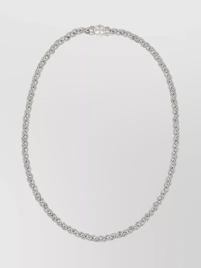 Emanuele Bicocchi Braided New Logo Necklace