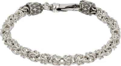 Emanuele Bicocchi Byzantine Chain Bracelet In Silver