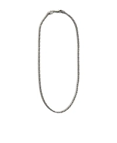 Emanuele Bicocchi Byzantine Chain Necklace In Gray