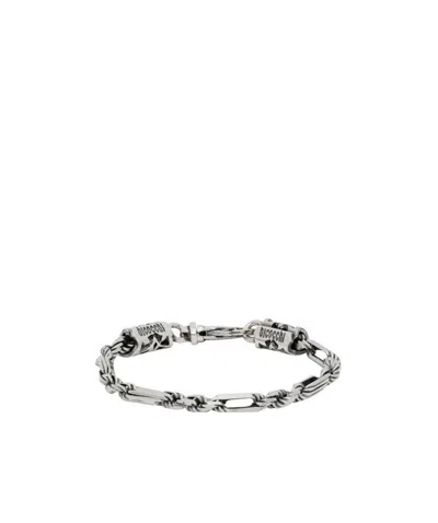 Emanuele Bicocchi Chain-link Bracelet In Gray