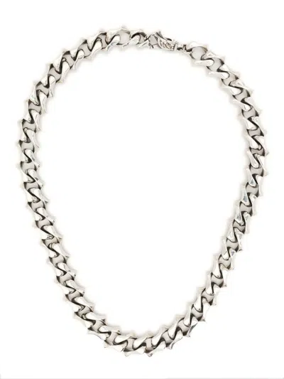 Emanuele Bicocchi Chain-link Necklace In Silver