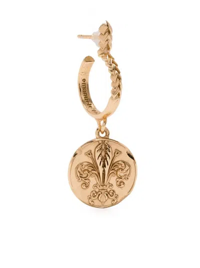 Emanuele Bicocchi Coin-pendant Earring In Gold
