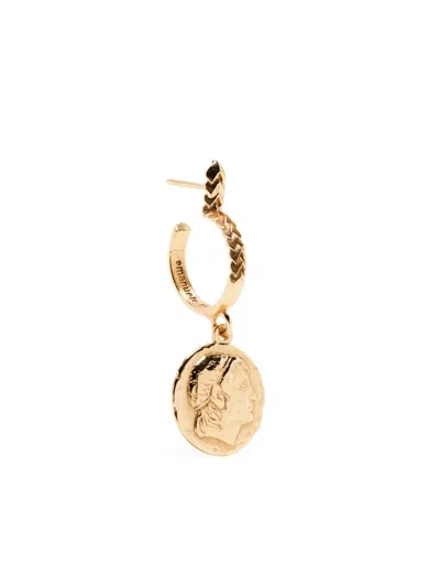 Emanuele Bicocchi Coin-pendant Earrings In Gold