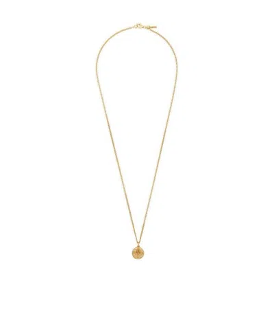 Emanuele Bicocchi Coin-pendant Necklace In Yellow