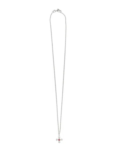 Emanuele Bicocchi Crest And Crystal Necklace