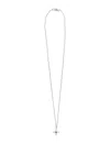 Emanuele Bicocchi Crest And Crystal Necklace In Silver