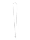 Emanuele Bicocchi Crest And Crystal Necklace In Silver