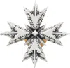Emanuele Bicocchi Crest Brooch In Metallic