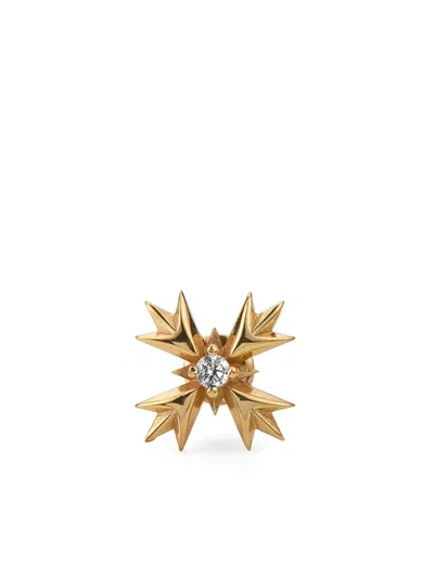 Emanuele Bicocchi Crest Crystal-embellished Earring In 金色